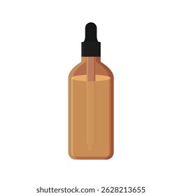 Aromatherapy bottle flat vector design on a white background