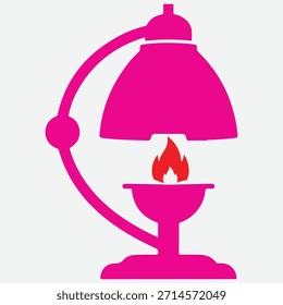 Icono de vela de aromaterapia que representa el servicio de spa o terapia de relajación