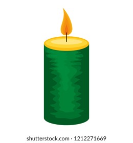 aromatherapy candle isolated icon
