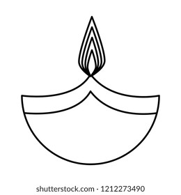 aromatherapy candle isolated icon