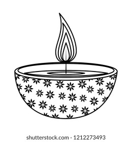 aromatherapy candle isolated icon