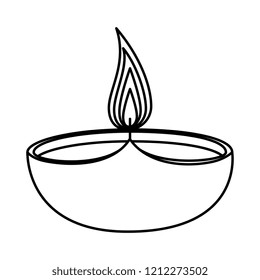 aromatherapy candle isolated icon