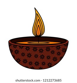 aromatherapy candle isolated icon