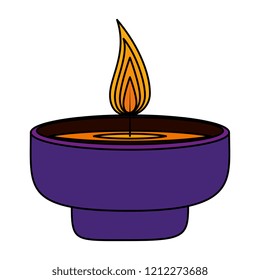 aromatherapy candle isolated icon