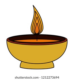 aromatherapy candle isolated icon