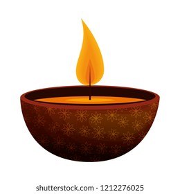 aromatherapy candle isolated icon