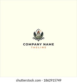 aromatherapy candle logo design templates