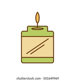 aromatherapy candle spa isolated icon vector illustration design