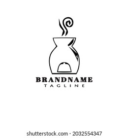 aromaterapia cauldron logo icono plantilla de diseño de vector moderna ilustración de vector