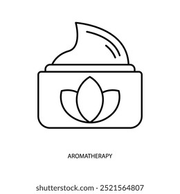
aromatherapy concept line icon. Simple element illustration. 
aromatherapy concept outline symbol design.