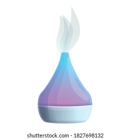 Aromatherapy diffuser icon. Cartoon of aromatherapy diffuser vector icon for web design isolated on white background