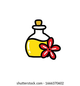 icono del doodle aromaterapia, ilustración vectorial