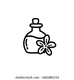 Aromatherapie-Doodsymbol, Vektorillustration