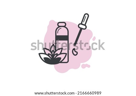 aromatherapy essential oil icon vector illustration