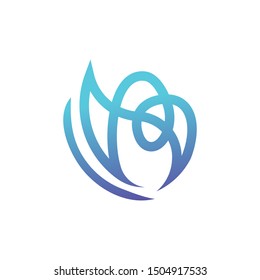 aromatherapy flower collection logo template