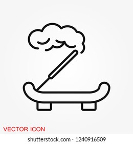 Aromatherapy icon, accessory for aromatherapy. Concept illustration for web site
