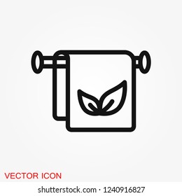 Aromatherapy icon, accessory for aromatherapy. Concept illustration for web site