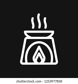 Aromatherapy icon, accessory for aromatherapy. Concept illustration for web site