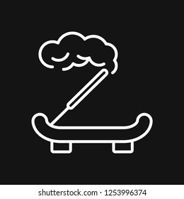 Aromatherapy icon, accessory for aromatherapy. Concept illustration for web site