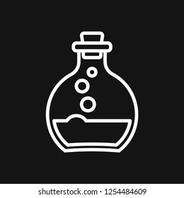 Aromatherapy icon, accessory for aromatherapy. Concept illustration for web site