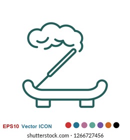 Aromatherapy icon, accessory for aromatherapy. Concept illustration for web site