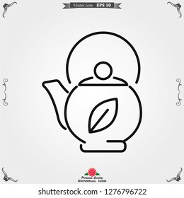 Aromatherapy icon, accessory for aromatherapy. Concept illustration for web site