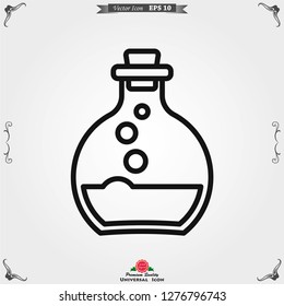 Aromatherapy icon, accessory for aromatherapy. Concept illustration for web site