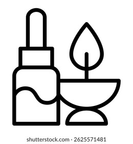 Elemento de ícone de aromaterapia para design