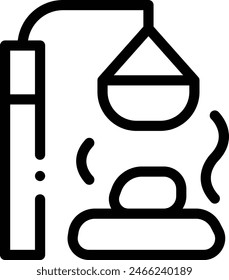aromatherapy icon. Thin Linear Style Design Isolated On White Background