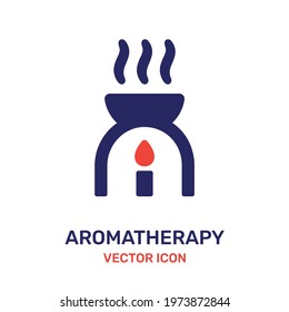 Aromatherapy icon vector. Essential oil diffuser illustration.