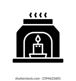 icono de aromaterapia. icono de glifo vectorial para tu sitio web, móvil, presentación y diseño de logotipo.