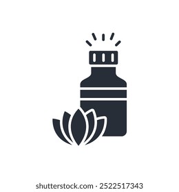 ícone de aromaterapia. vetor.Sinal editável de estilo traço.linear para usar design da Web,ilustração logo.Symbol.