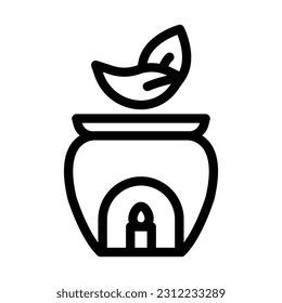 aromatherapy line icon illustration vector graphic