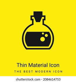 Aromatherapy Lotion Bottle With Liquid Inside minimal bright yellow material icon