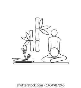 aromatherapy and massage icon. Element of Spa for mobile concept and web apps icon. Outline, thin line icon for website design and development, app development