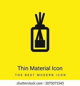 Icono mínimo de material amarillo brillante