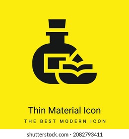 Icono mínimo de material amarillo brillante