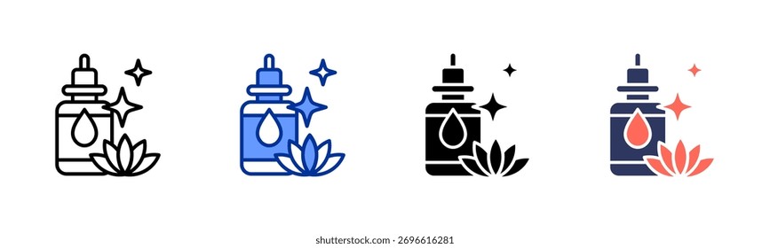 Aromatherapy Oils icon sheet coleção de vários estilos