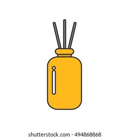 aromatherapy reed diffuser icon. vector illustration