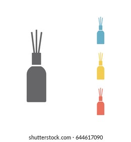 Aromatherapy reed diffuser icon. Vector illustration