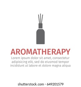 Aromatherapy reed diffuser icon. Vector illustration