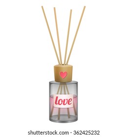 aromatherapy reed diffuser with love fragrance