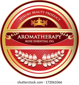 Aromatherapy - Rose Essential Oil Label