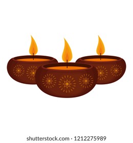 aromatherapy set candles icons