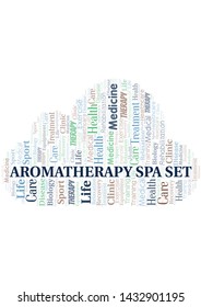 Aromatherapy Spa Set word cloud. Wordcloud made with text only.