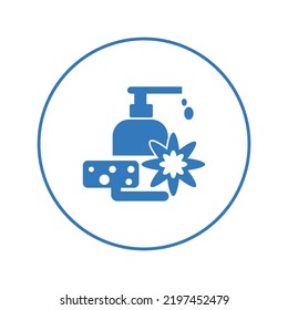 Icono del frasco de spray de aromaterapia | Icono de versión circular |