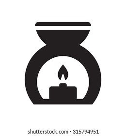 Aromatherapy spa treatment icon vector illustration eps10 on white background