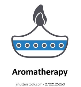 Icono de Vector de aromaterapia que puede modificarse o editarse fácilmente
