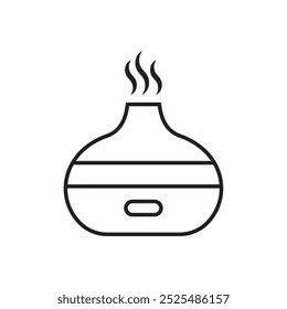 aromatic ambience oil icon outline graphic design illustration 
