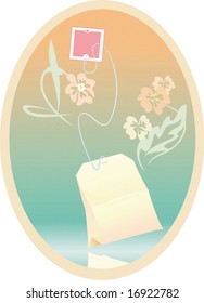 Aromatic bag of a green tea